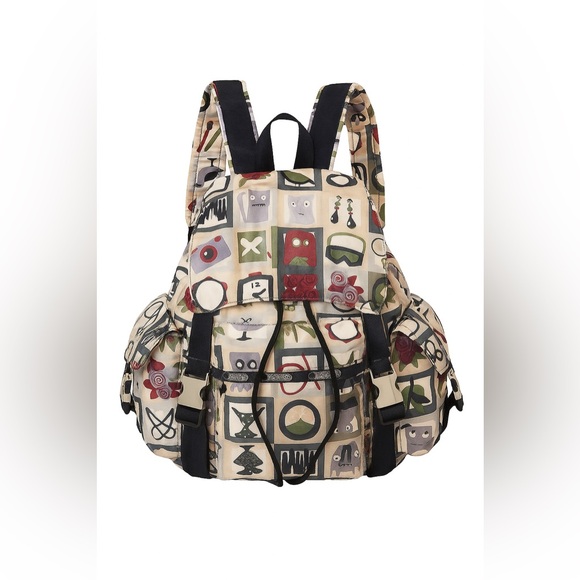 LeSportsac Anders Wenngren Print Nylon Purse Shoulder backpack - Picture 1 of 6